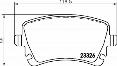 HELLA PAGID 8db355011641 -  Комплект тормозных колодок, дисковый тормоз